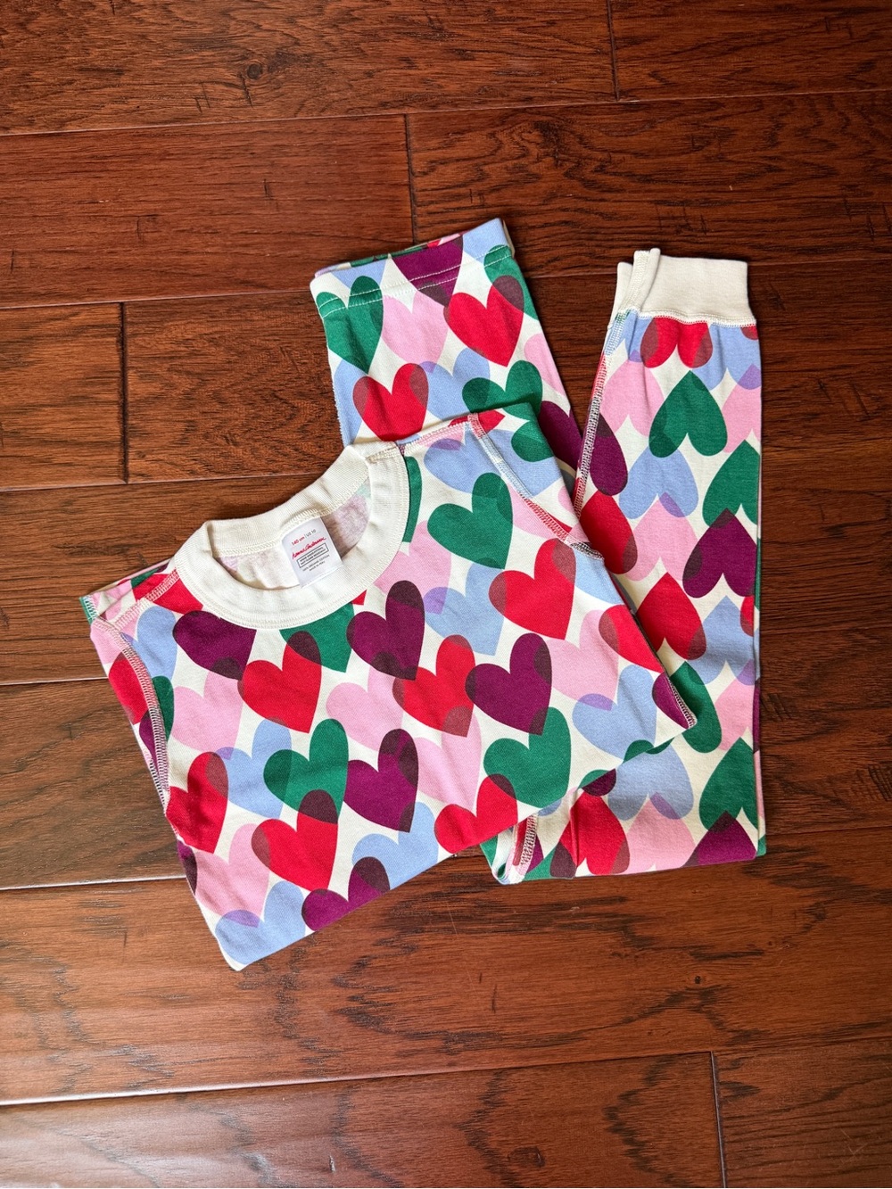 Hanna Andersson Heart-Print Pajama Set